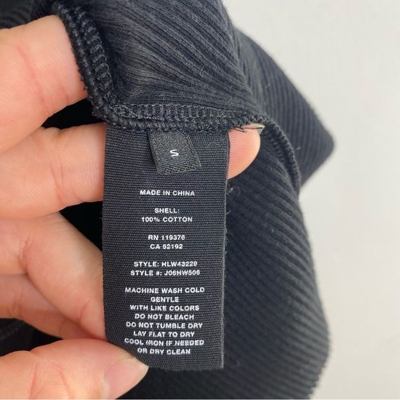 Helmut Lang Black Pulled Asymmetrical Tank Top - Picture 16 of 16